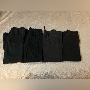 4 pairs of Boys Botttoms Wonder Nation & Athletic- Black